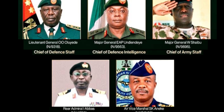 Curriculum Vitae of new Service Chiefs